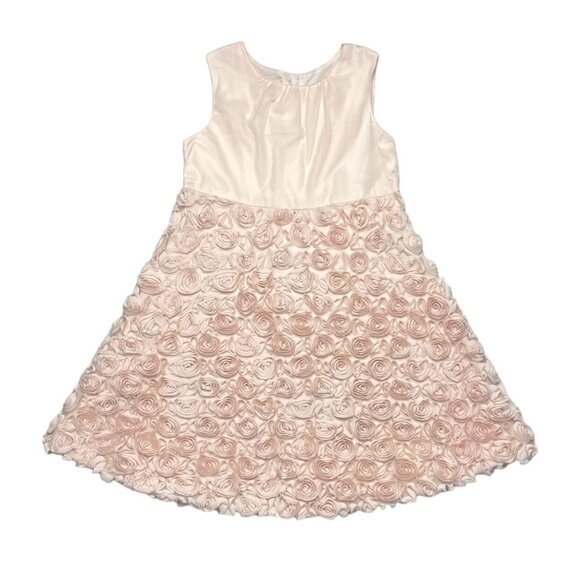 Pippa & Julie Rosette Appliqué Tulle Dress Pink 6X - Picture 1 of 3